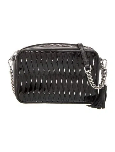 Pre-owned Michael Kors Leather Crossbody Bag In Black