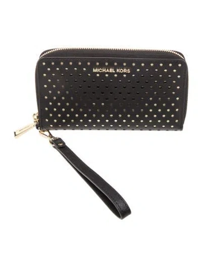 Pre-owned Michael Kors Leather Crossbody Bag In Black