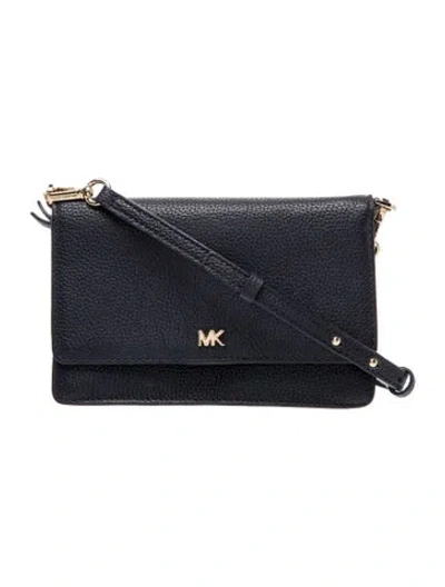 Pre-owned Michael Kors Leather Crossbody Bag In Blue