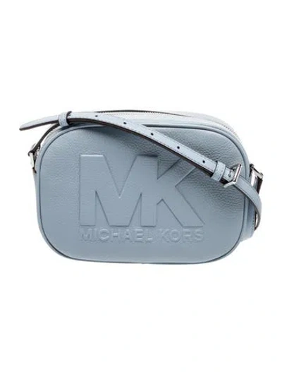 Pre-owned Michael Kors Leather Crossbody Bag In Blue