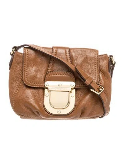 Pre-owned Michael Kors Leather Crossbody Bag In Brown