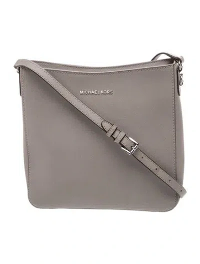 Pre-owned Michael Kors Leather Crossbody Bag In Gray
