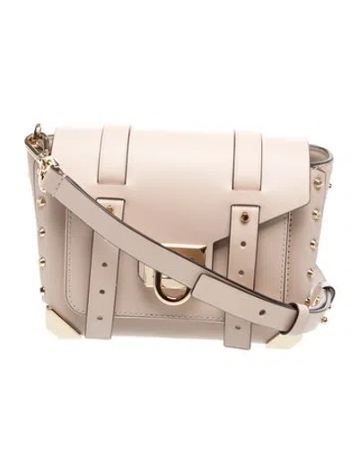 Pre-owned Michael Kors Leather Crossbody Bag In Neutral