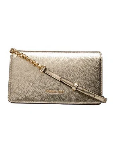 Pre-owned Michael Kors Leather Crossbody Bag In Neutral