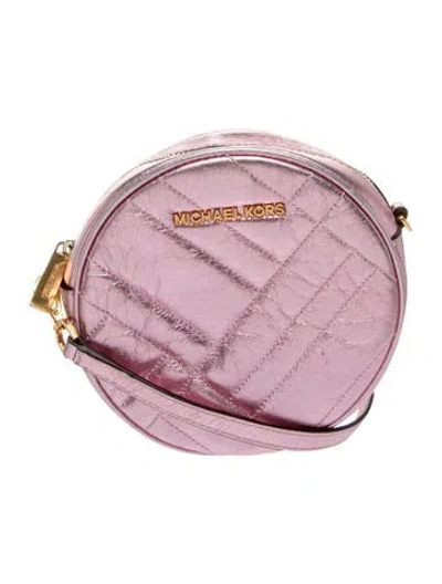Pre-owned Michael Kors Leather Crossbody Bag In Pink