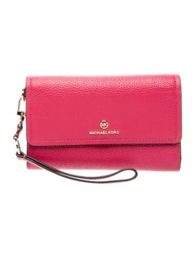 Pre-owned Michael Kors Leather Crossbody Bag In Pink
