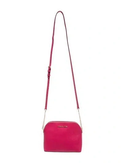 Pre-owned Michael Kors Leather Crossbody Bag In Pink