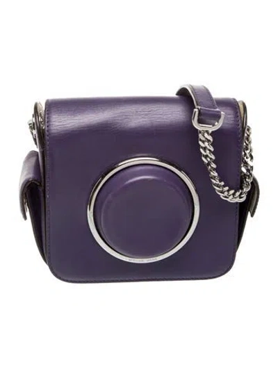 Pre-owned Michael Kors Leather Crossbody Bag In Purple