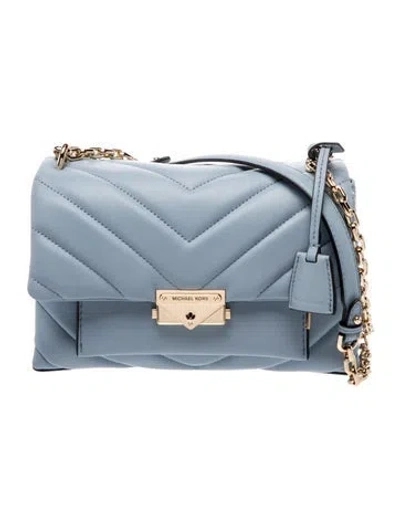 Pre-owned Michael Kors Leather Crossbody Bag W/ Tags In Blue