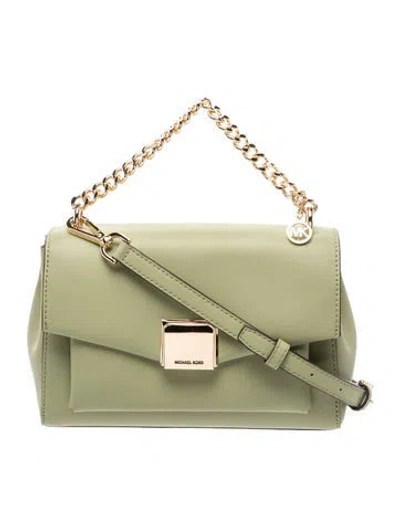 Pre-owned Michael Kors Leather Crossbody Bag W/ Tags In Green