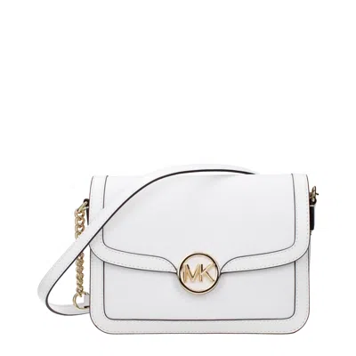 Michael Kors Leather Crossbody Women's Bag In White