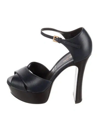 Pre-owned Michael Kors Leather D'orsay Pumps In Blue