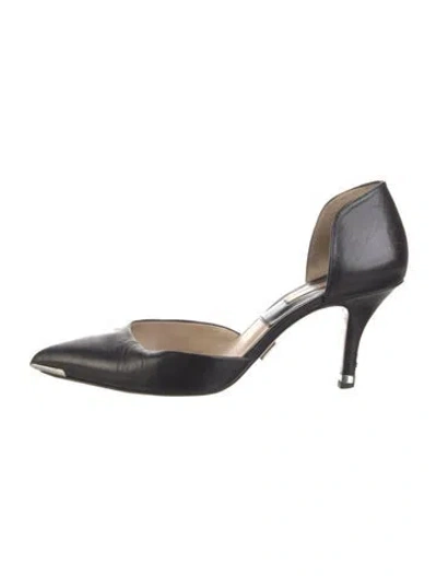 Pre-owned Michael Kors Leather D'orsay Pumps In Brown