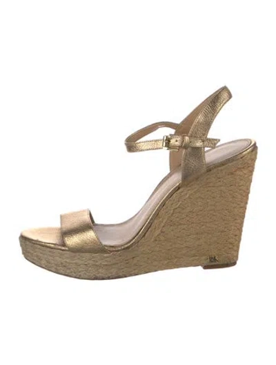 Pre-owned Michael Kors Leather Espadrilles