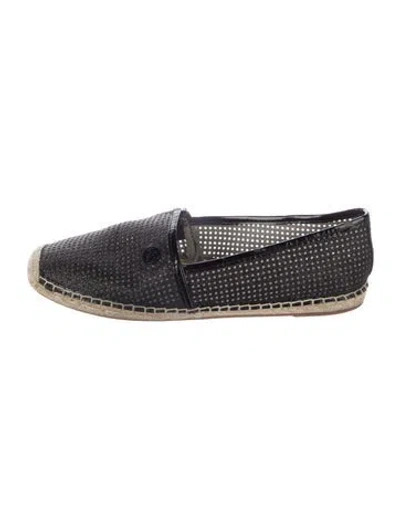 Pre-owned Michael Kors Leather Espadrilles In Black