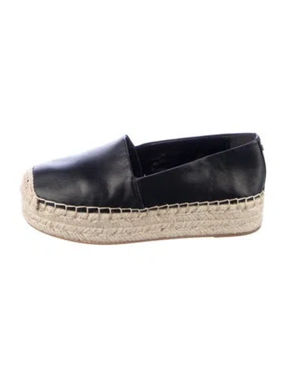 Pre-owned Michael Kors Leather Espadrilles In Blue