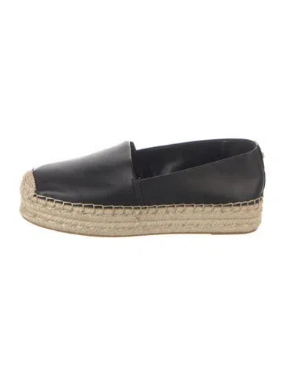 Pre-owned Michael Kors Leather Espadrilles In Blue