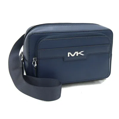Pre-owned Michael Kors Leather Fanny Pack Sling Bag () In Blue