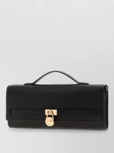 Michael Kors Leather Hamilton Moderne Medium Clutch Bag