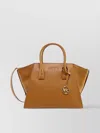 Michael Kors Leather Handbag With Frontal Logo