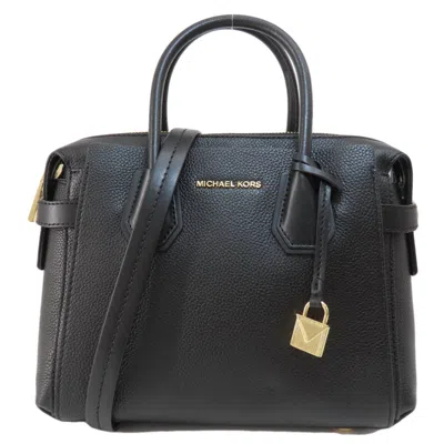 Pre-owned Michael Kors Leather Handbag () In Black