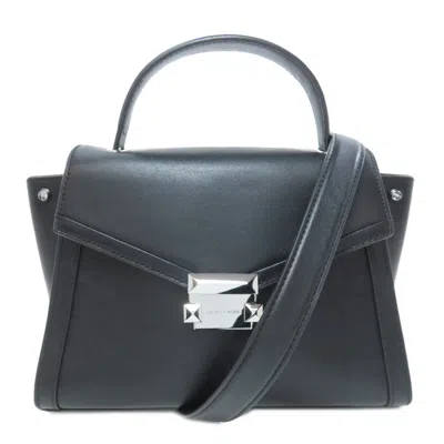 Pre-owned Michael Kors Leather Handbag () In Black