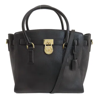 Pre-owned Michael Kors Leather Handbag () In Black