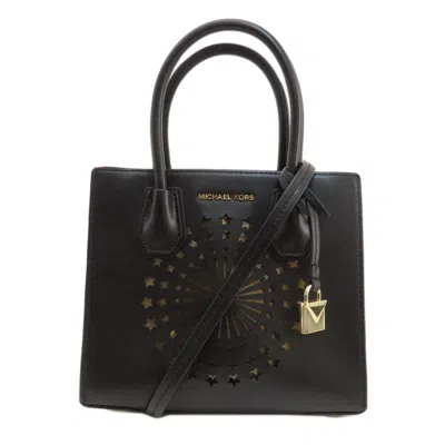 Pre-owned Michael Kors Leather Handbag () In Black
