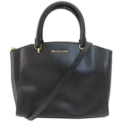 Pre-owned Michael Kors Leather Handbag () In Black