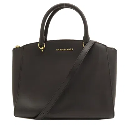 Pre-owned Michael Kors Leather Handbag () In Black