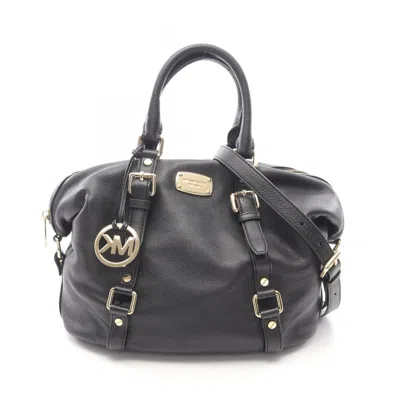 Pre-owned Michael Kors Leather Handbag () In Black