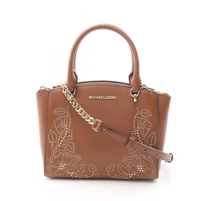 Pre-owned Michael Kors Leather Handbag () In Brown