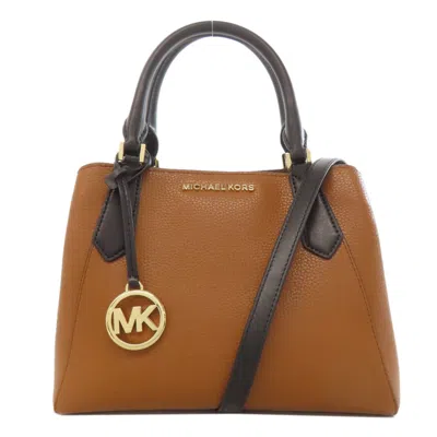 Pre-owned Michael Kors Leather Handbag () In Brown