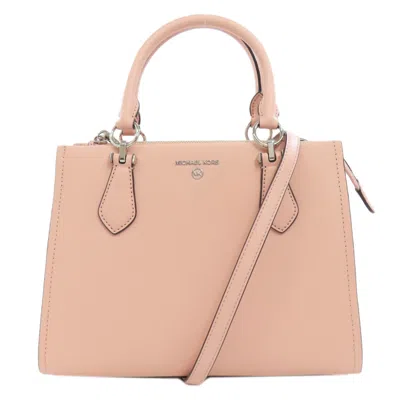 Pre-owned Michael Kors Leather Handbag () In Pink