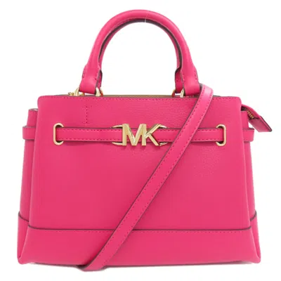 Pre-owned Michael Kors Leather Handbag () In Pink