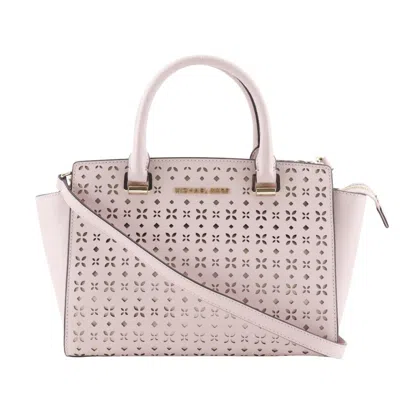 Pre-owned Michael Kors Leather Handbag () In Pink
