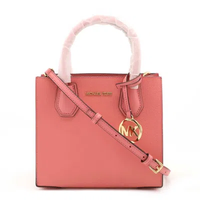 Pre-owned Michael Kors Leather Handbag () In Pink