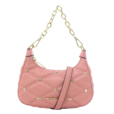 Pre-owned Michael Kors Leather Handbag () In Pink