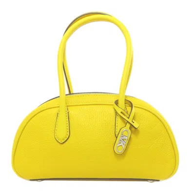 Pre-owned Michael Kors Leather Handbag () In Yellow