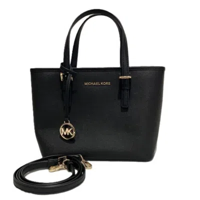 Pre-owned Michael Kors Leather Handbag Shoulder Bag () In Black