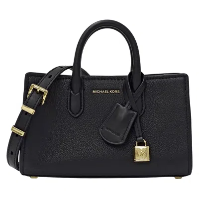 Pre-owned Michael Kors Leather Handbag Shoulder Bag () In Black