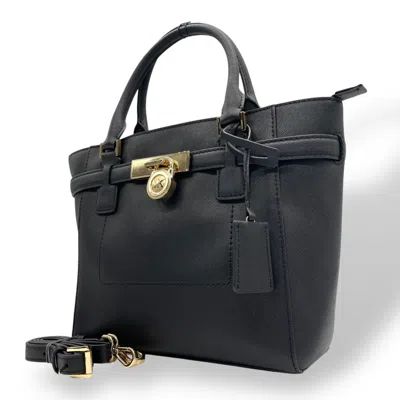 Pre-owned Michael Kors Leather Handbag Shoulder Bag () In Black