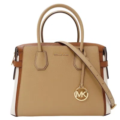 Pre-owned Michael Kors Leather Handbag Shoulder Bag () In Brown