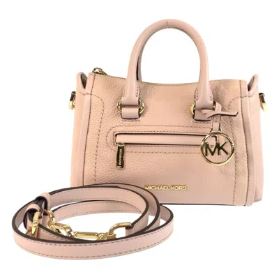 Pre-owned Michael Kors Leather Handbag Shoulder Bag () In Pink