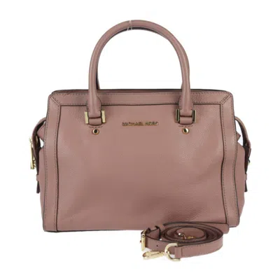 Pre-owned Michael Kors Leather Handbag Shoulder Bag Tote Bag () In Pink