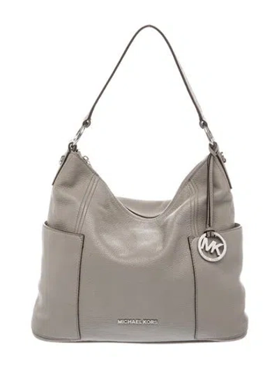 Pre-owned Michael Kors Leather Hobo In Gray