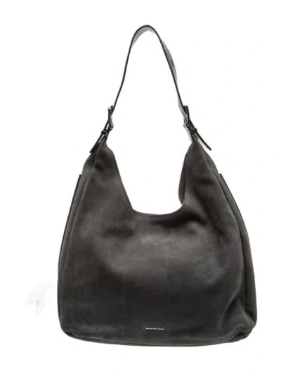 Pre-owned Michael Kors Leather Hobo In Gray