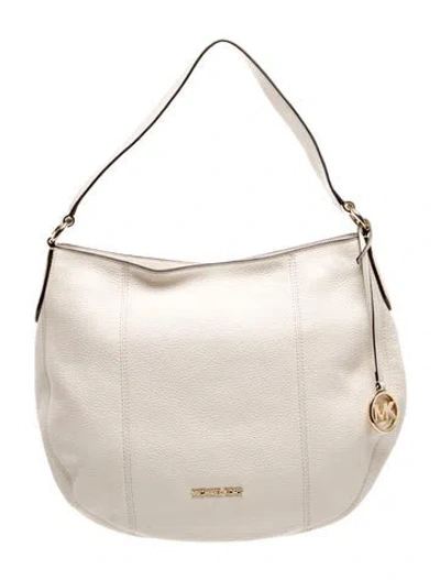 Pre-owned Michael Kors Leather Hobo In Neutral