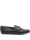 Michael Kors Mandy Loafer Loafers In Black Leather In Black