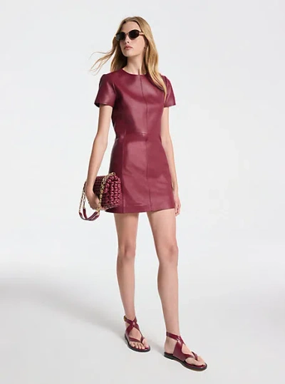 Michael Kors Leather Mini Dress